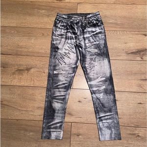 Spandex Faux Jean Leggings